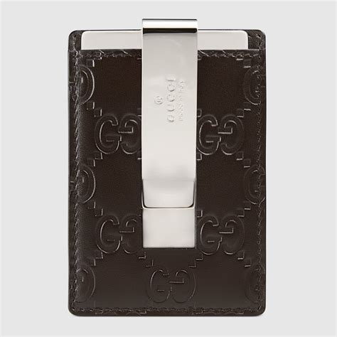 mens gucci money clip wallet|gucci signature money clip wallet.